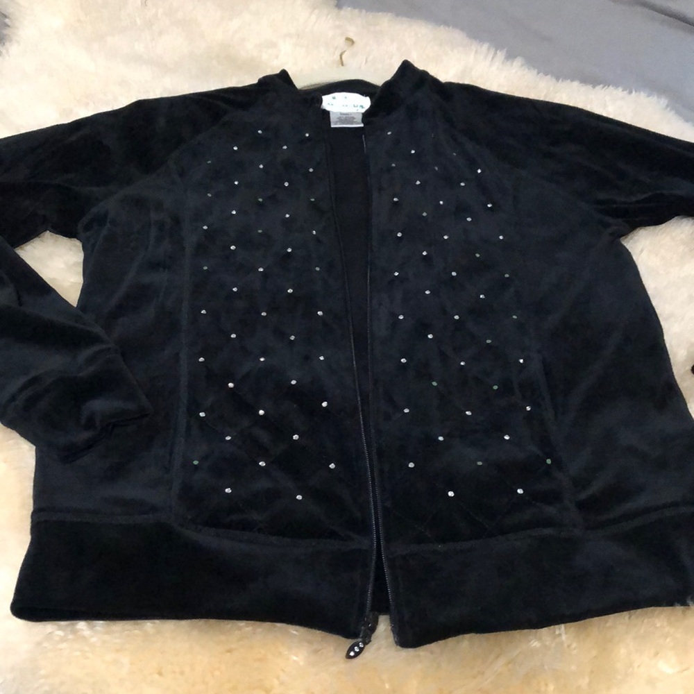 Velveteen zip jacket size S